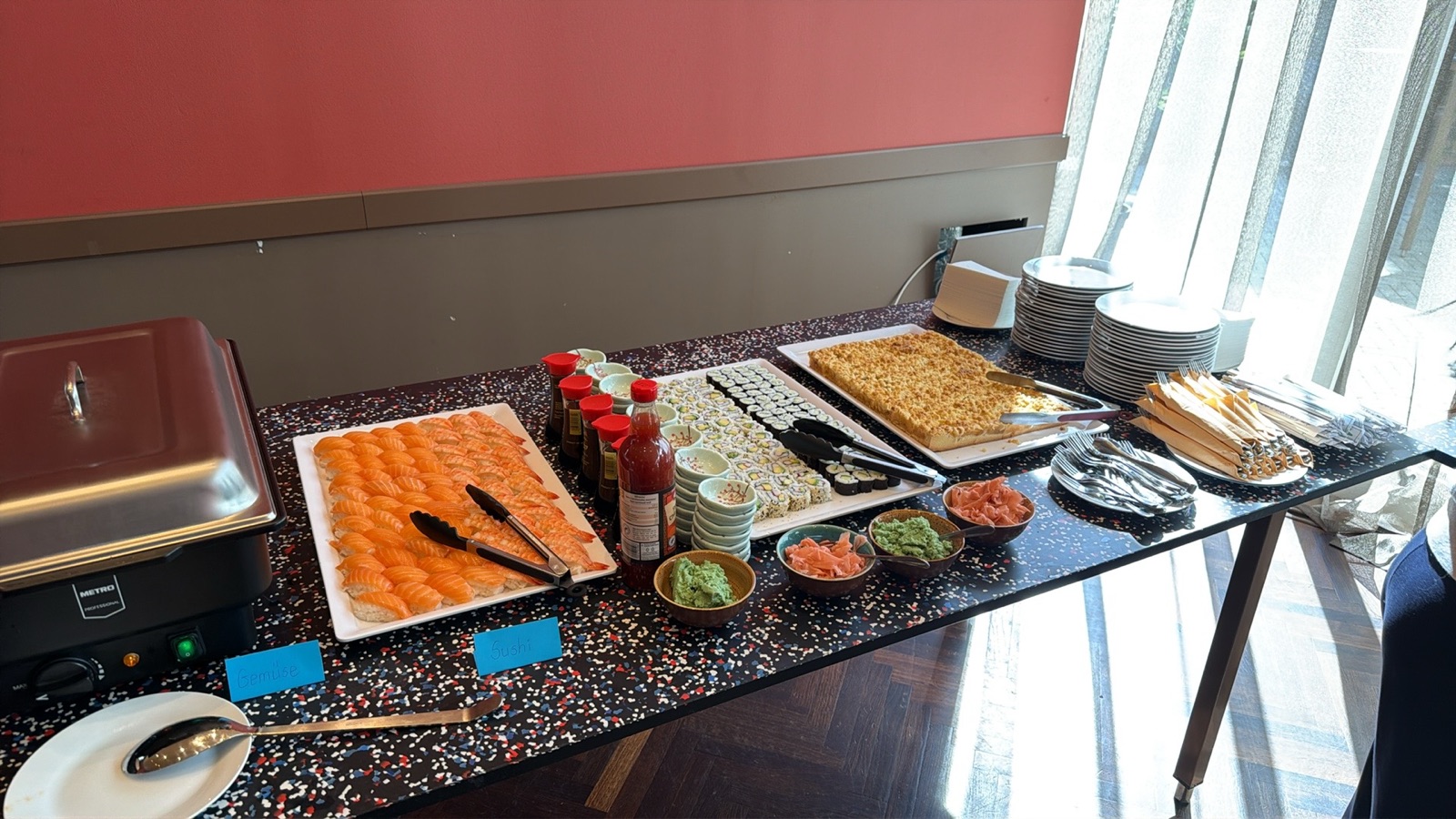 Buffet selection by Marco Polo catering